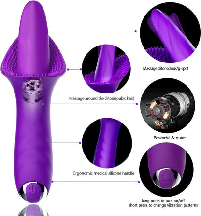 10 Modes Dildo Tongue Vibrator Nipple Massage