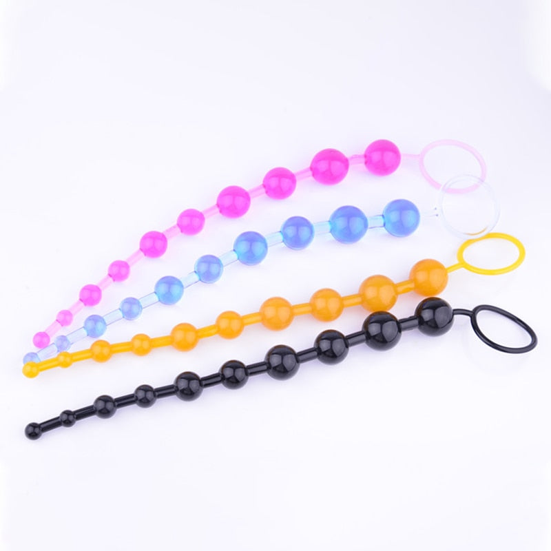 Colorful Silicone Anal Beads